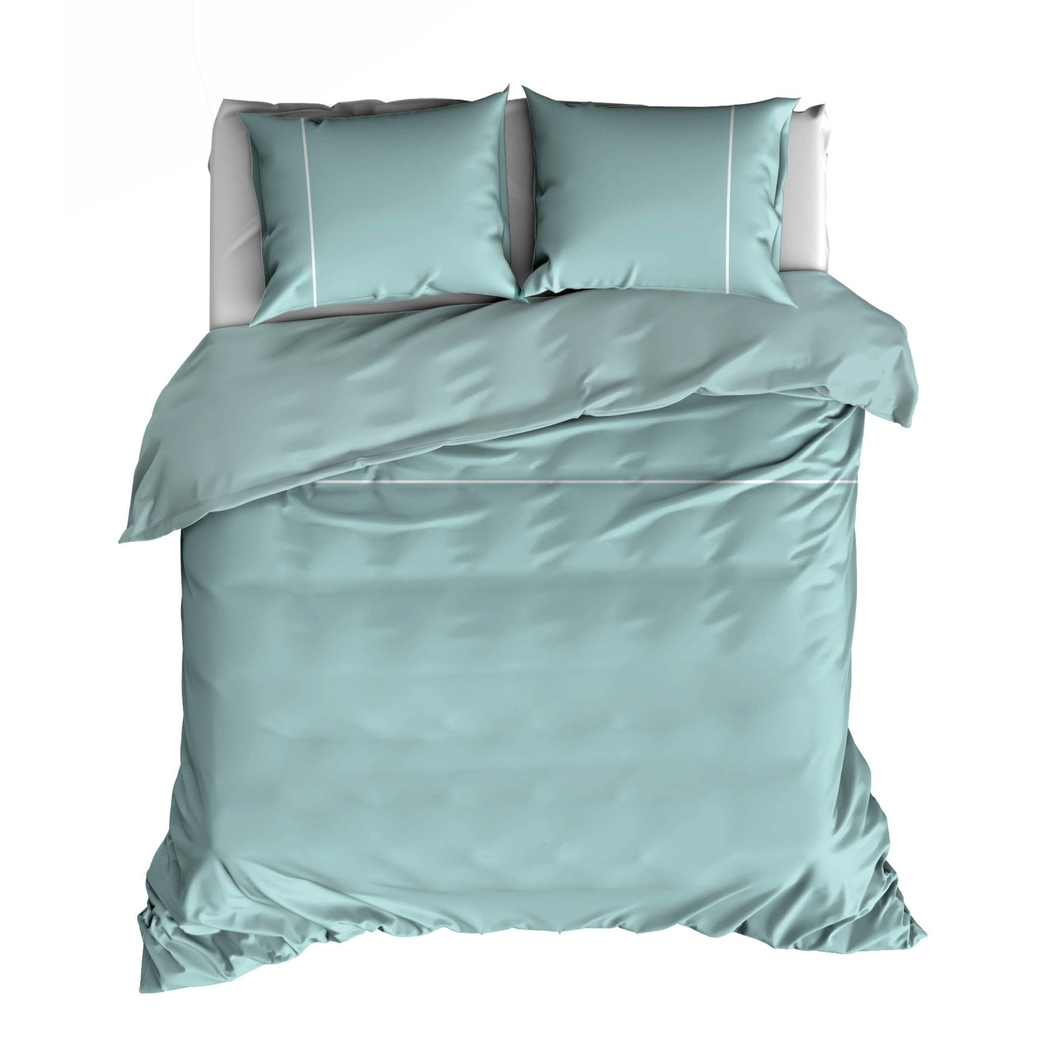 Dekbedovertrek Flanel Duchesse Misty Green - Bedtextielonline.be