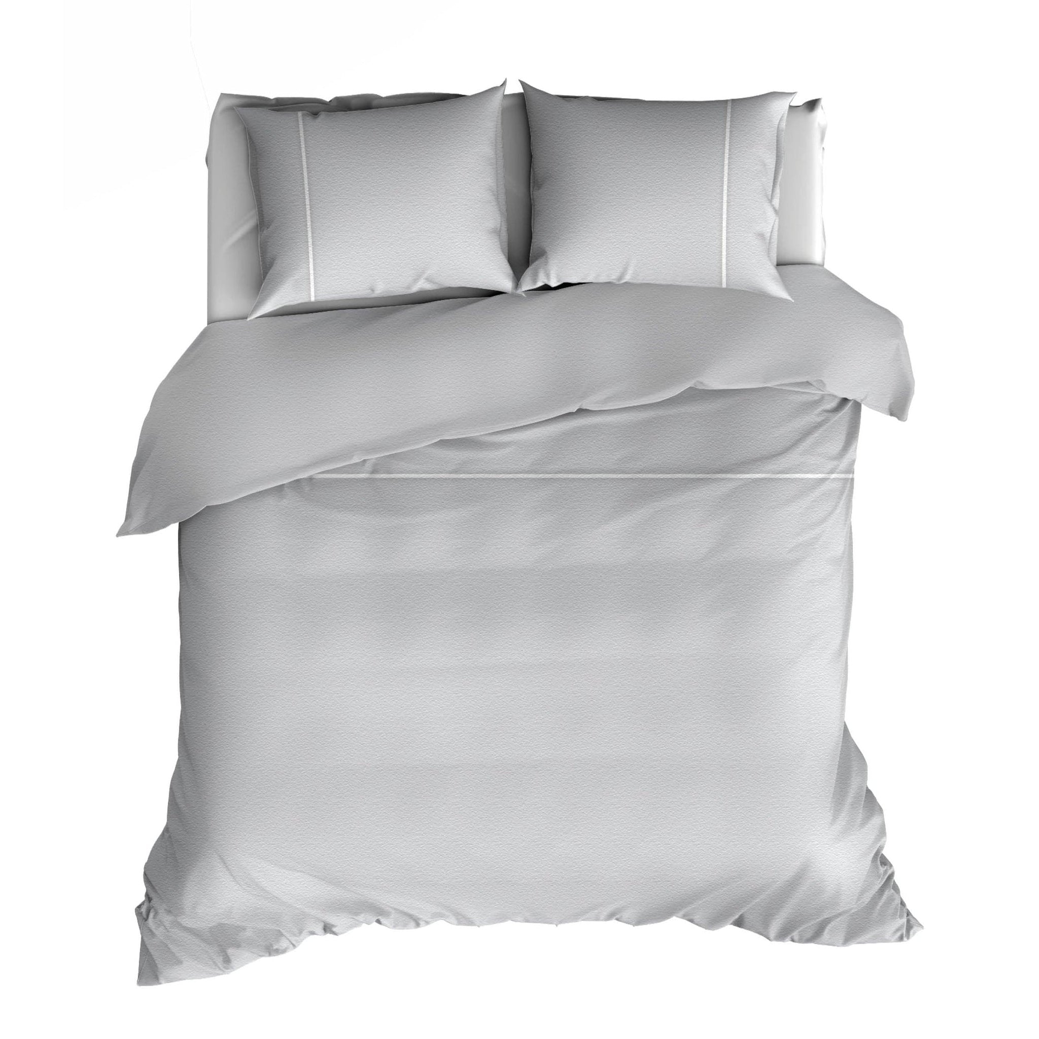 Dekbedovertrek Flanel Duchesse Silver Wit - Bedtextielonline.be