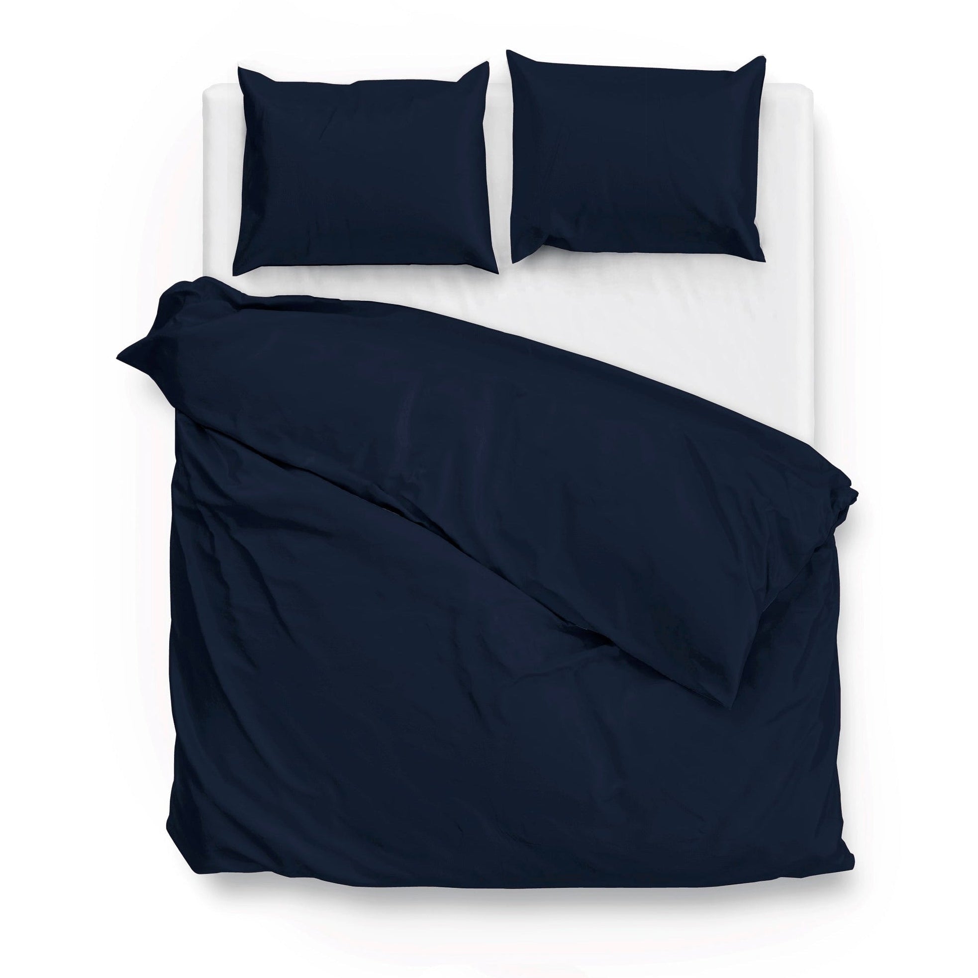 Zo Home Dekbedovertrek Satijn Satinado Navy Blue