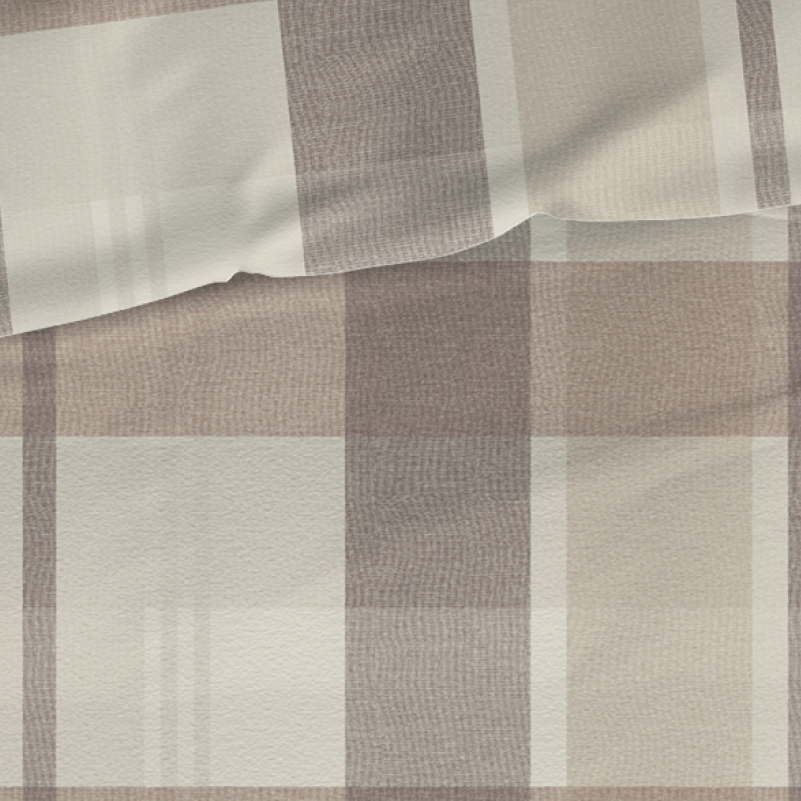 Romanette Dekbedovertrek Flanel Falcon Taupe