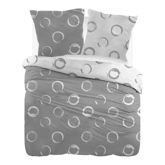 Cottons Lakenset Flanel Lieve Grey